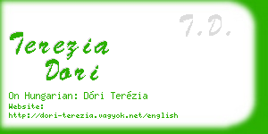 terezia dori business card